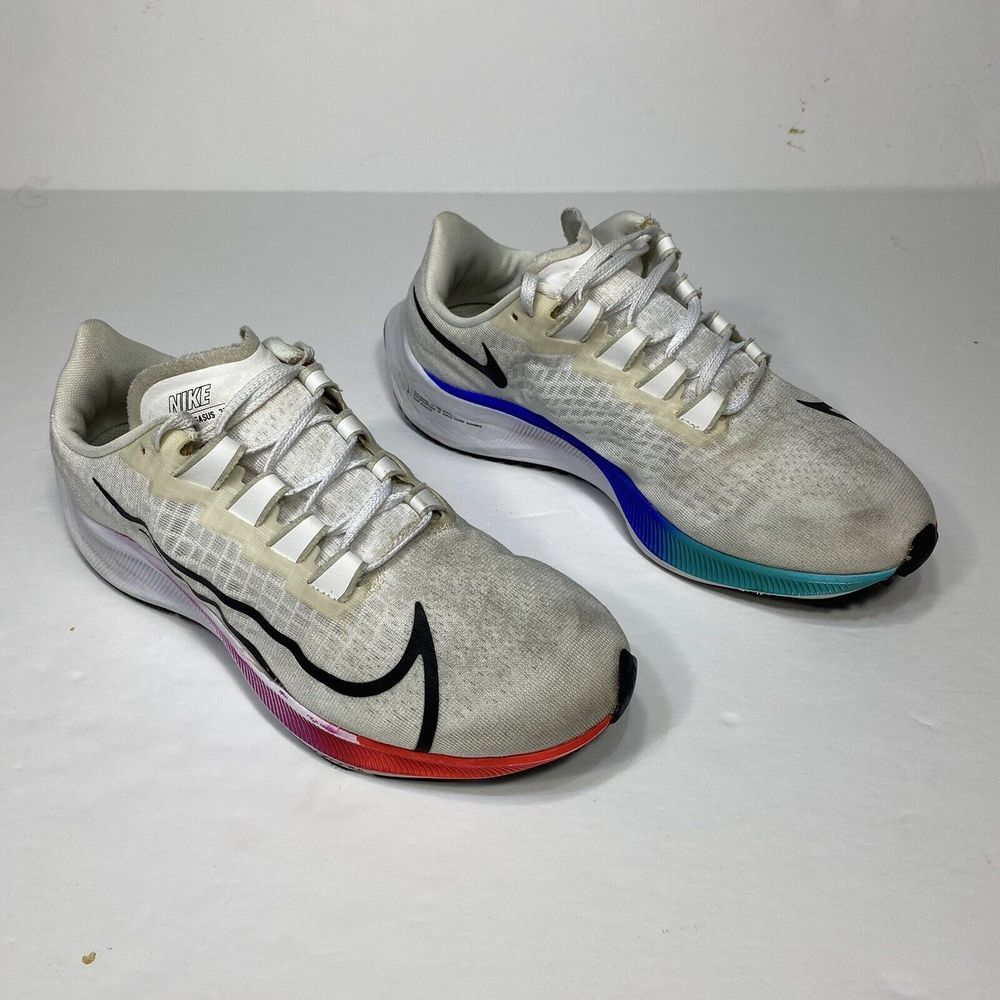 Nike Air Zoom Pegasus 37 Women's 8 Multi Color White BQ9647-103